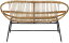 ラタンソファ | ラブチェア 二人掛けチェア おしゃれ ソファー 2人用 sofa ラタン編み レトロ風 シンプル レトロモダン アジアン かわいい