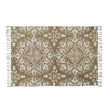 【最大3,000円OFFクーポン有/13〜15日限定・PT2倍/15日限定】ラグ コットン 滑り止め加工 滑り止め おしゃれ 絨毯 北欧 北欧スタイル 北欧風 アンティーク アンティーク風 オシャレ お洒落 可愛い かわいい 民族 民族風 じゅうたん カーペット マット リビング 寝室 子 [3]