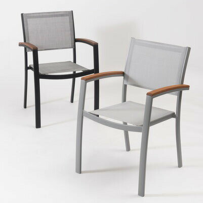 チェア ／ イス ガーデン グレー 椅子 ベランダ 屋外 おしゃれ ブラック シンプル かわいい ガーデンチ..