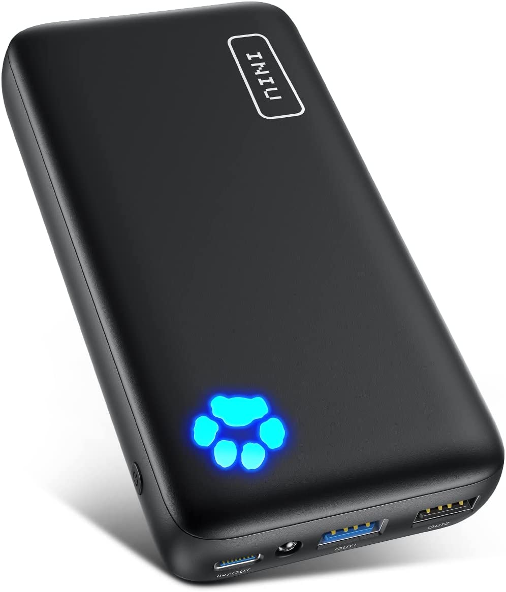 【あす楽当日発送】 INIU モバイルバッテリー 20000mAh (大容量 急速充電 3台同時充電)【18W PD 3.0 QC 4.0 USB-C入出力ポート PSE技術基準適合 低電流モード搭載 LEDライト付き】携帯充電器 小型 アウトドア/災害/緊急用の必携品 モバイル バッテリー