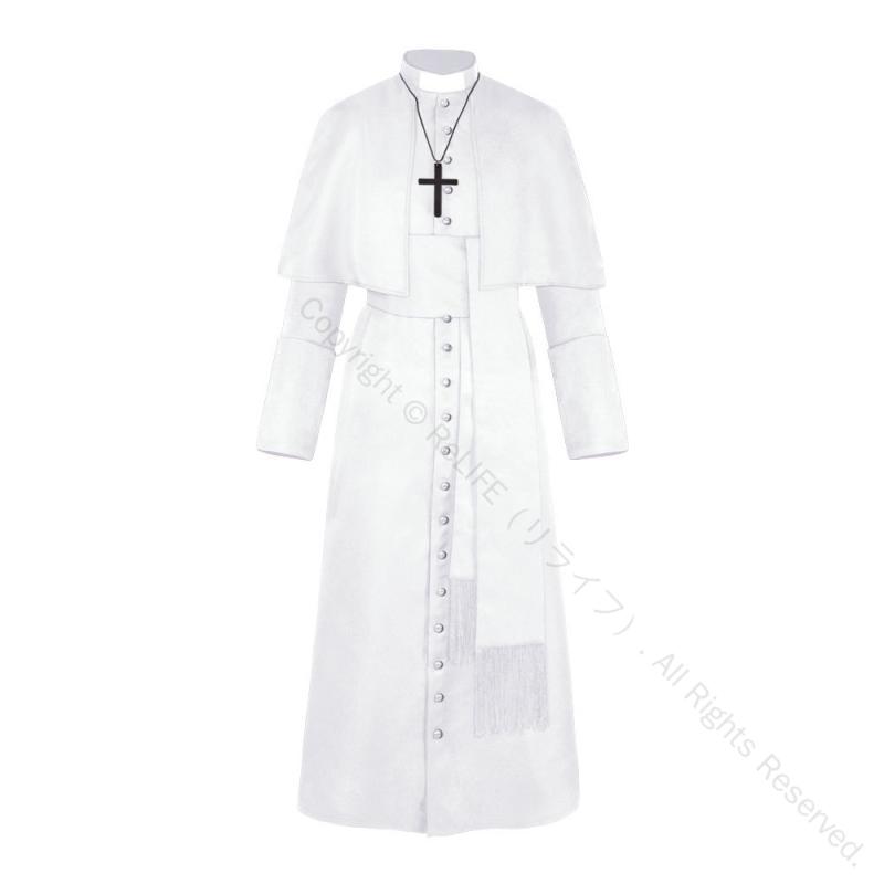 コスプレ衣装 男女兼用 牧師 神父 聖職者 中世風 ハロウィン 仮装 イベント パーティー レトロ ヴィン..