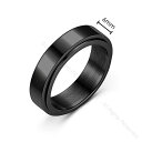 2点セット フィジェットトイ ストレス解消 指輪 ステンレス フィジェットリング ストレス解消リング 不安緩和 癖対策 リラックス サイズ調節可能 高耐久 おし...