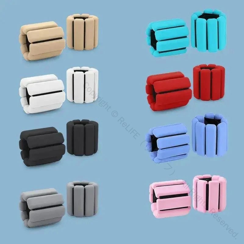 アンクルウェイト 筋トレウェイト パワーアンクル 重さ調整可能 薄型洗える重り リストウェイト 足首手首兼用 初心者向け 筋トレ ウォーキング エクササイズ ラ...