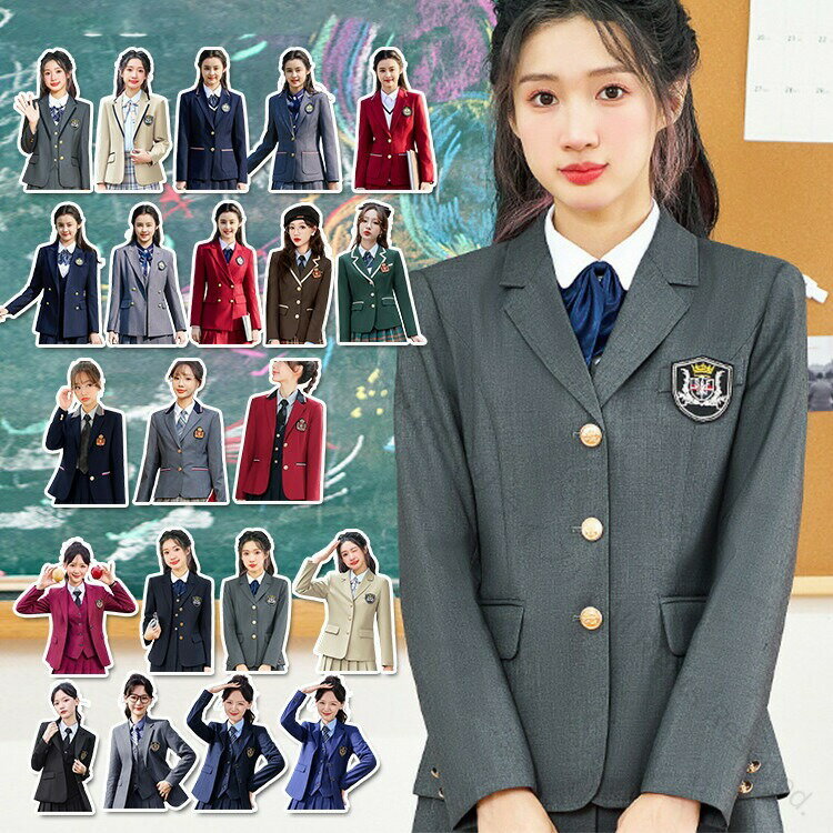 女子 制服 学生制服 ブレザー スクール JK jk 学生服 通学 アウター 春 秋 冬 入学式 卒業式 フォーマ..