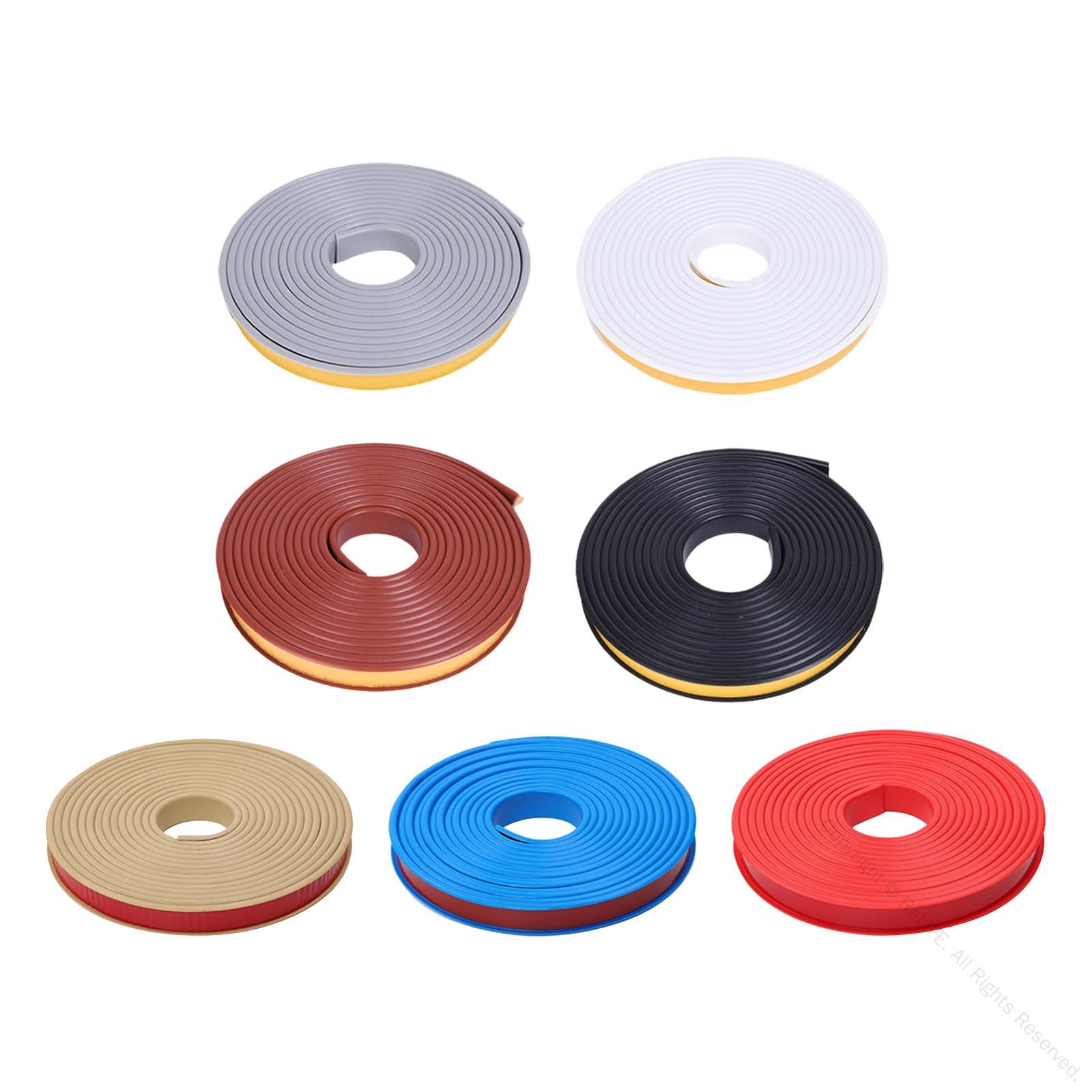 ReLIFE（リライフ）のコーナーガード U字型エッジテープ 自己粘着式 TPE製 家具用エッジバンディング 家具エッジガード デスクトップ キャビネット 書棚 クローゼットに最適 子供 高齢者を守る安全設計 黒 長さ10m 幅15mm｜アングル2