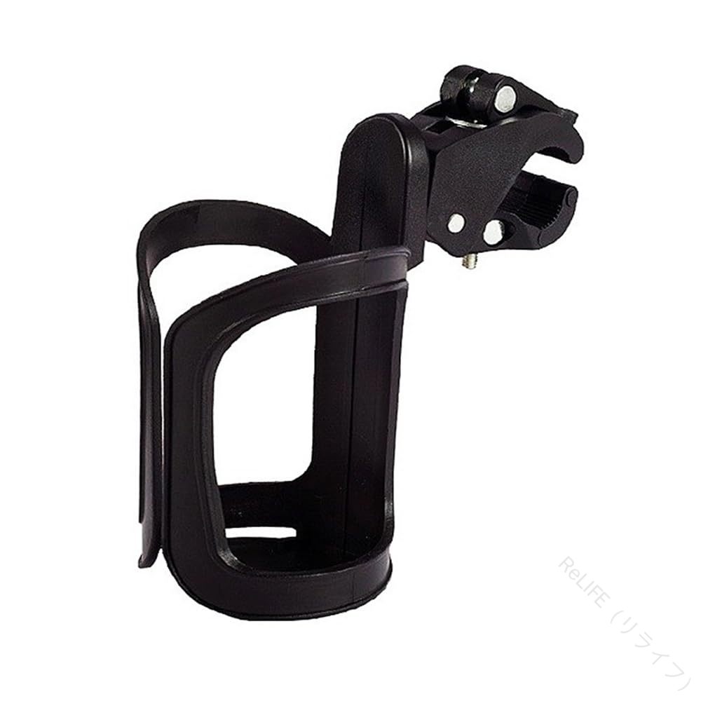 自転車 ボトルケージ ドリンクホルダー カップホルダー 360度回転 角度調整可能 超軽量設計 伸縮性抜群 取付簡単 車椅子 ベビーカー バイク対応