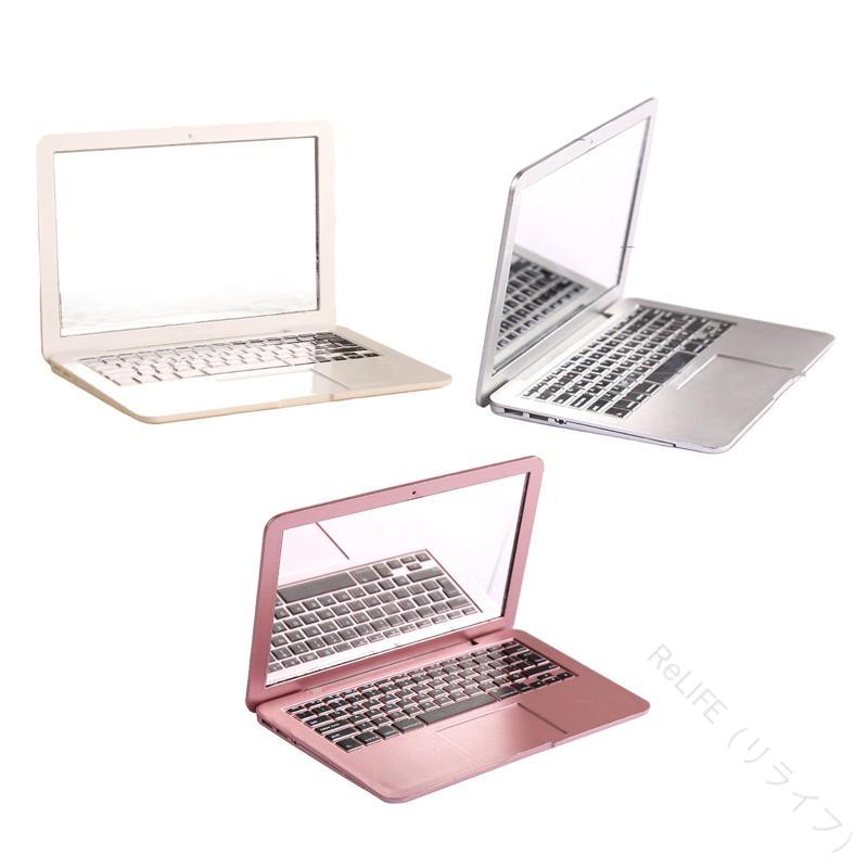 メイクアップミラー ポケットミラー ミニチュアミラー 折りたたみ式 手持ち多目的ミニノートパソコンミ..