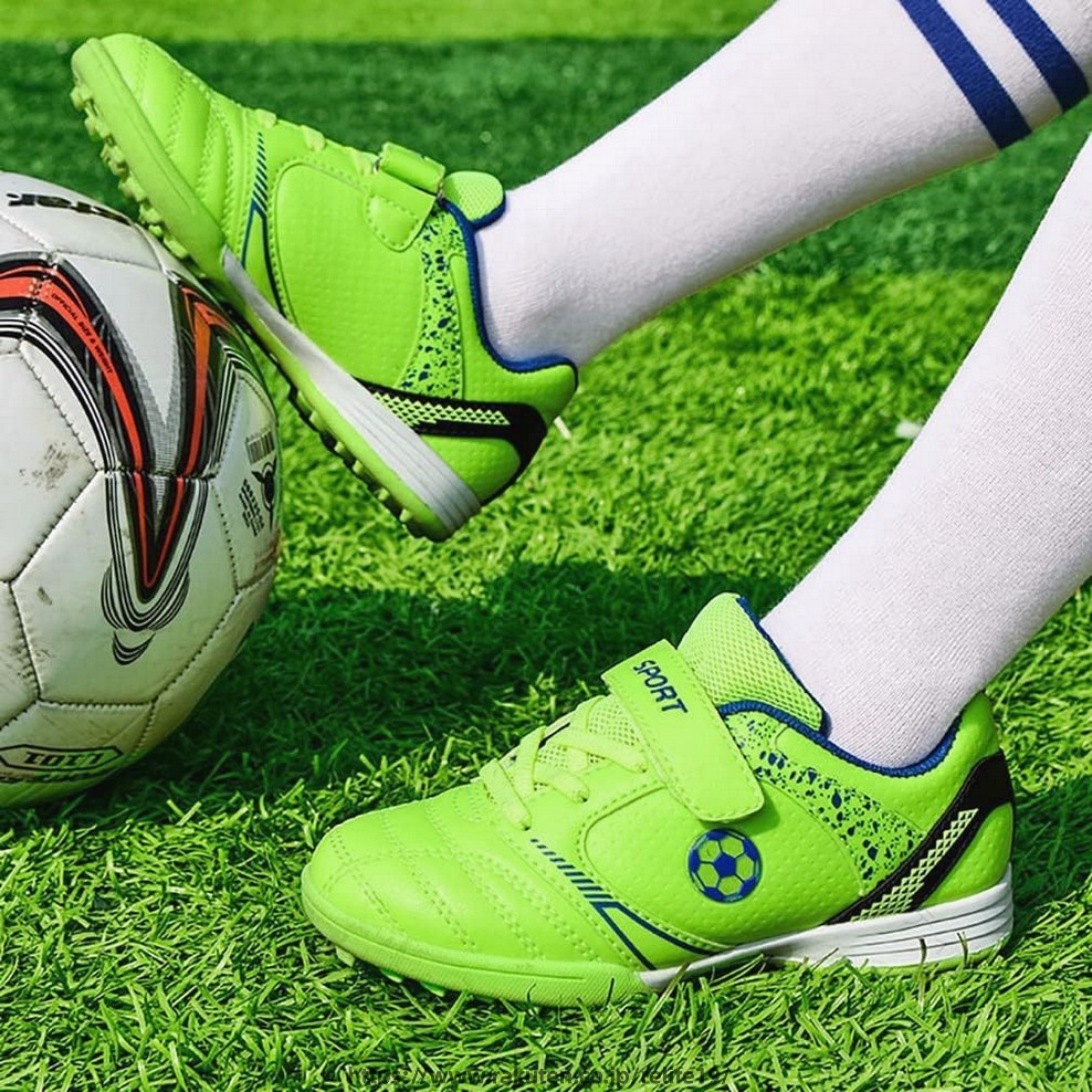 サッカーシューズ キッズ ジュニアサッカートレーニングシューズ マジックテープサ...