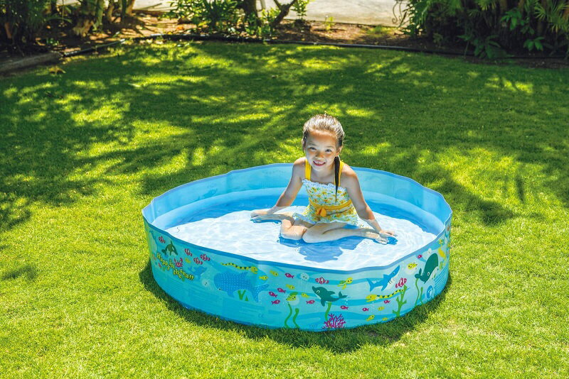 イガラシ（IGARASHI） JILOng ガーデンプール120cm 空気注入不要！簡単組立式プール JL-687966 自宅でプール 庭 水遊び 夏