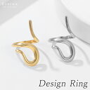 デザインリング シルバーカラー ゴールドカラー【レディース】【アクセサリー】【ピアス】