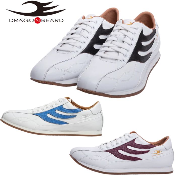 Rakuten - ドラゴンベアード DRAGON BEARD メンズ スニーカー DB クラシック 93GO DB CLASSIC 93GO クラシカル カジュアル シューズ 靴 赤 茶 青 レッド ダークブラウン ブルー リニューアル レザー 本革