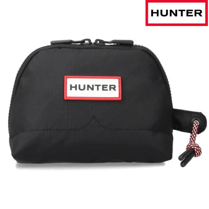 ハンター HUNTER UBP7122NRS ユニセックス トラベル エクスパンダブル スモール ポーチ ポーチ TRAVEL SMALL POUCH ミニポーチ 耐水性 耐久性 旅行 トラベル 小物 黒 ブラック 男女兼用
