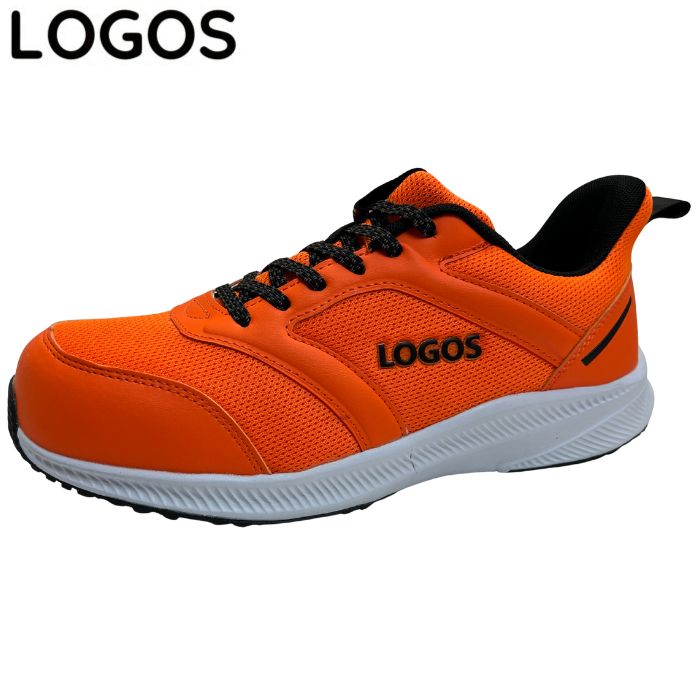 Rakuten - ロゴス LOGOS LG-3133 TPR防滑ソール 軽量 ハンズフリー スニーカー LOGOS SAFETY SHOES メンズ ランニング ウォーキング シューズ カジュアル 靴 オレンジ 安全靴