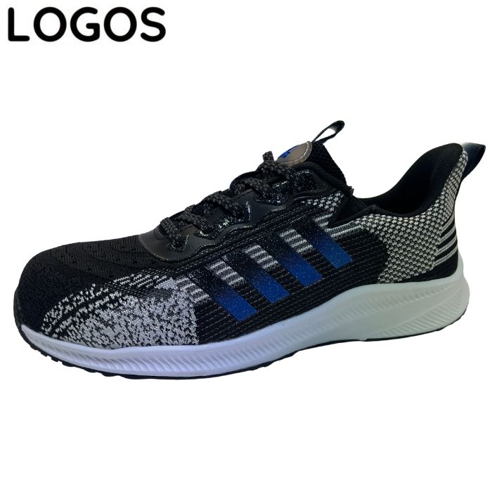 Rakuten - ロゴス LOGOS LG-3164 TPR防滑ソール 軽量 ハンズフリー スニーカー LOGOS SAFETY SHOES メンズ ランニング ウォーキング シューズ カジュアル 靴 黒 ブラック 安全靴
