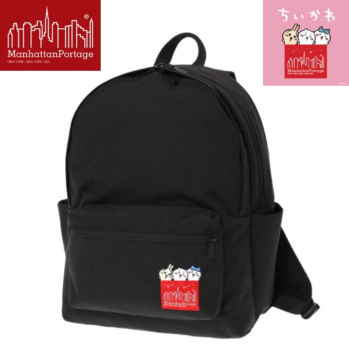 乐天商城 - マンハッタンポーテージ ちいかわ MP2285JRCKW26 ENVIROPACK JR 500D CORDURA CKW26 バック カバン BAG キャラクター メンズ レディース 通勤 通学 お出掛け 鞄 リュック 黒 ブラック