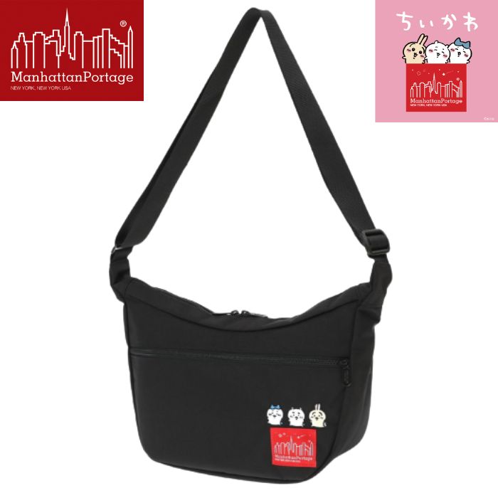 乐天商城 - マンハッタンポーテージ ちいかわ MP2409CKW26 DUET SHOULDER BAG 500D CORDURA CKW26 バック カバン BAG キャラクター メンズ レディース 通勤 通学 お出掛け 鞄 ショルダーバッグ 黒 ブラック