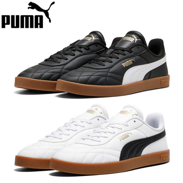 Rakuten - プーマ PUMA 404464 ユニセックス クラブ 2 インドア スニーカー CLUB 2 INDOOR レディース ランニング ローカット シューズ カジュアル 靴 黒 ブラック 白 ホワイト シンプル プレゼント おしゃれ