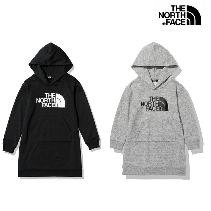 楽天スニーカー・靴激安通販 Reloadザ・ノースフェイス キッズ ガールズロゴワンピース NTG62110 THE NORTH FACE G Logo Onepiece 長袖 スウェット 女の子 子供服