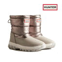 ハンター HUNTER レディース スノーブーツ ショート INSULATED METALLIC SHORT SNOW BOOTS WFS2106NEB オリジナル インシュレイティド メタリッ