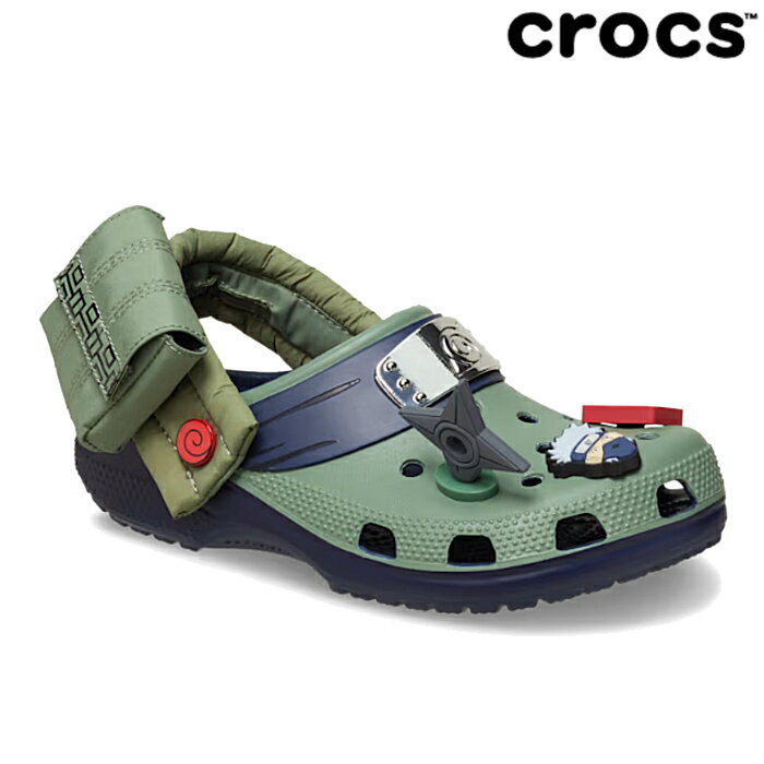 クロックス crocs メンズ レディース サンダル ナルト カカシ クラシック クロッグ 209445 Naruto Kakashi Classic Clog ナルト 疾風伝 カジュアル クロッグサンダル