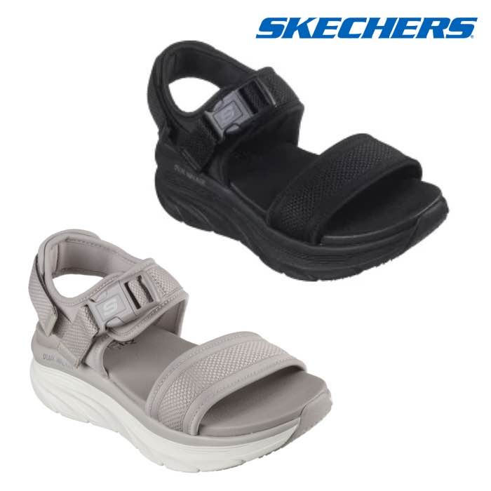 Rakuten - スケッチャーズ SKECHERS 119824 リラックスドフィット デラックス ウォーカー - デイリー アウティング レディース スポーツサンダル カジュアル 厚底 履きやすい 靴