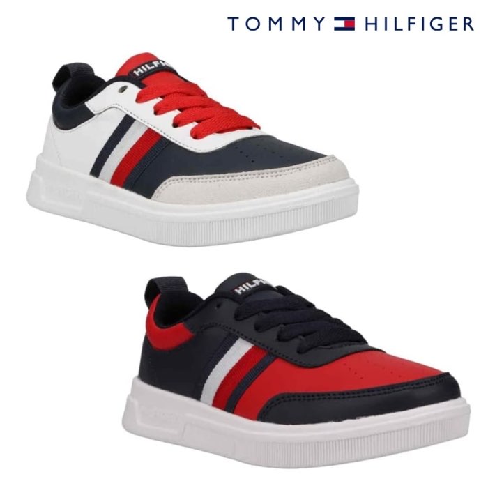 SALE 半額 50%OFF トミー ヒルフィガー TOMMY HILFIGER TH100841 TH100842 TH CAYMAN 2.0 ケイマン キッズ ジュニア スニーカー シューズ シンプル カジュアル ローカット 通学 靴