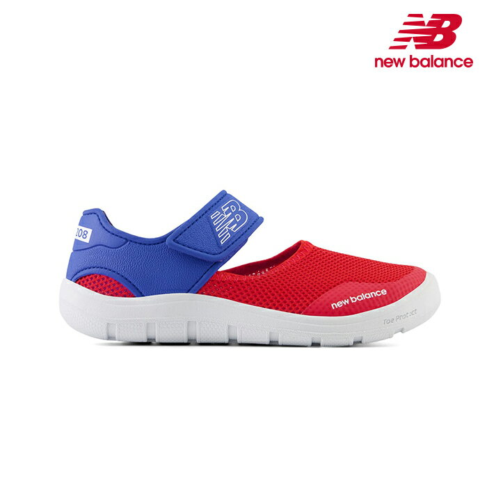 New Balance ニューバランス YO208 B2 ホワイト/ブルー/レッド キッズ ジュニア スポーツサンダル 水陸..