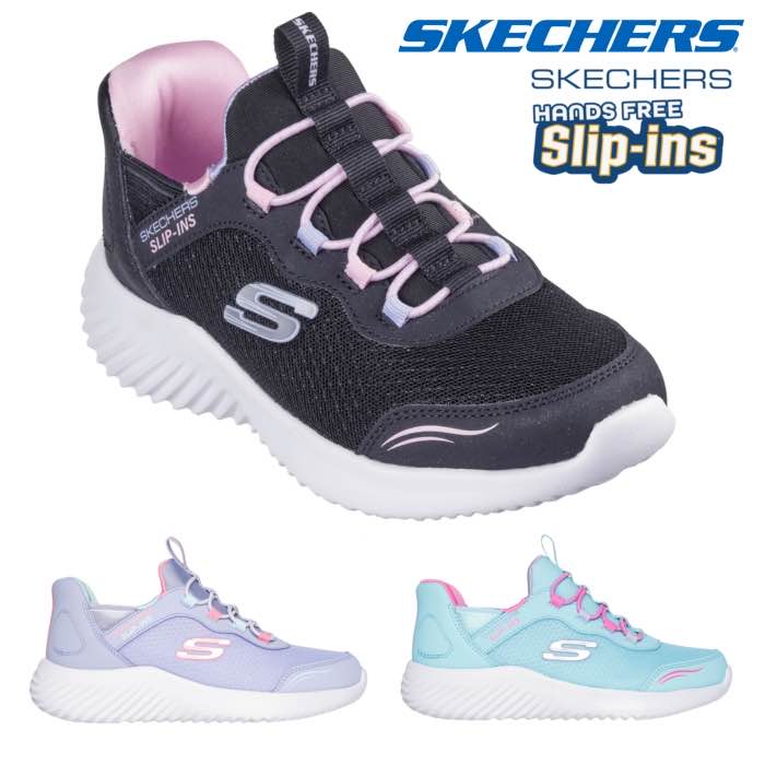スケッチャーズ SKECHERS 303585L スリップインズ：バウンダー - シンプル キュート ガールズ キッズ ジュニア スニーカー シューズ ローカット スポーティ 手を使わ ず 履ける 靴のサムネイル