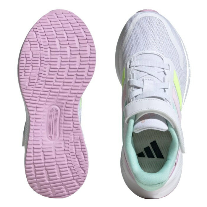 アディダス adidas キッズ スニーカー コアファイト 5 黒 ブラック 青 ブルー 白 ホワイト CORE FAI（3枚目）