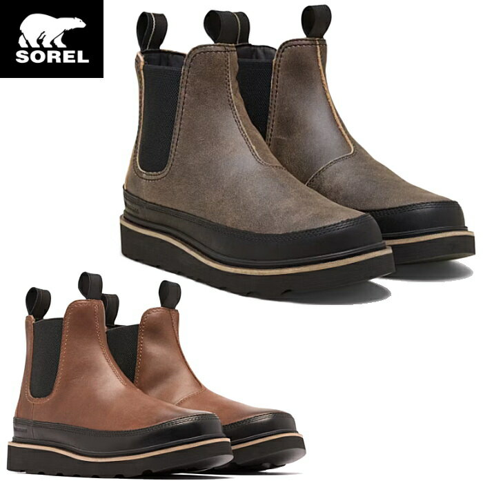 ソレル SOREL メンズ サイドゴア ブーツ スラブタウン62 チェルシーウォータープルーフ NM5174 SLABTOWN 62 CHELSEA WP チェルシーブーツ 靴 軽量 防水 撥水