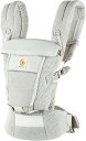 【外装訳あり】Ergobaby エルゴベビー 抱っこひも ADAPT SoftFlex パールグレー 0ヶ月から メッシュ素材 通気性 CREGBCASFMGRY