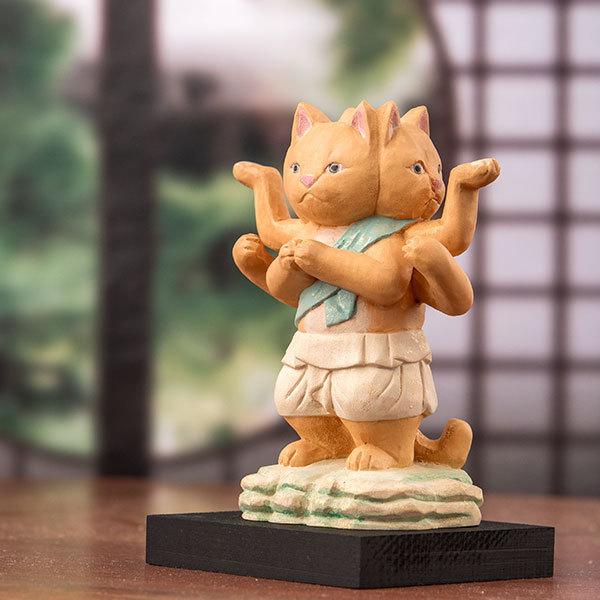 【訳あり】MORITA 仏屋さかい 猫buddha 阿修羅 1体