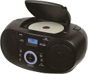 【訳あり】電響社(Denkyosha) ゼピール CDラジオ ワイドFM対応 横型 乾電池/コンセント式 ハンドル付 DCR-WS210-BK