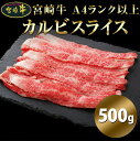 送料無料 宮崎牛A4ランク以上カルビスライス500g 肉質A4ランク以上の品質のみ厳選した宮崎県産黒毛和牛のカルビを500gでお届けします。【代金引換不可】【産地直送】 2