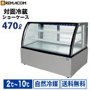 \夏得セール!! 65%OFF/新型 対面冷蔵ショーケース 470L RDSR154S2L-1業務用 対面ショーケース ディスプレイケース 中棚2段 幅1541 2~10℃ LED照明 丸型 自然冷媒 ノンフロン 送料無料 1年保証 レマコム