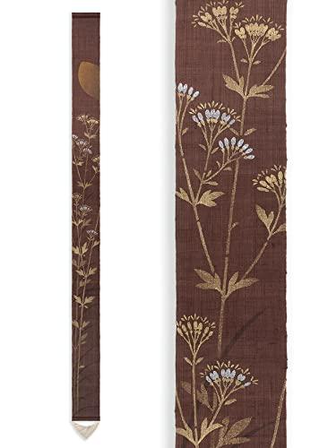 Rakuten - タペストリー『秋の花野』 和風 モダン 麻織布 細タペストリー 壁掛け