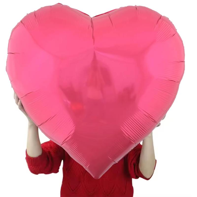 Motto Collection 100cm 3枚 大きい ハート バルーン 赤 レッド ピンク 誕生日 風船 バレンタイン バレンタインデー フィルム ホイル ..