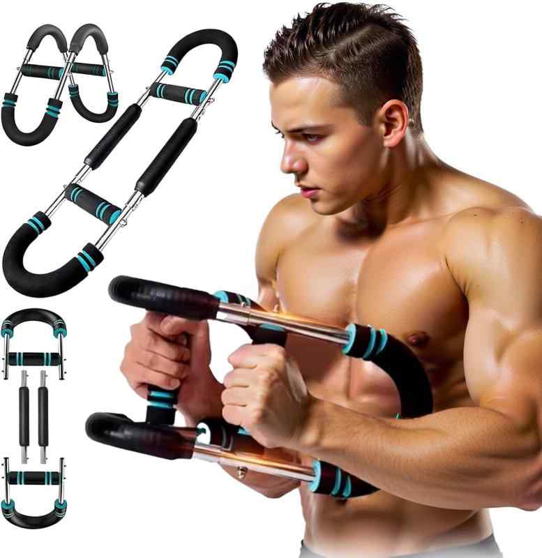 2025 年式 筋トレ アームバー エキスパンダー 3穴で5段階調節 付属収納袋 内転筋トレーニング 調整可能なツイスターアームチェストエク..