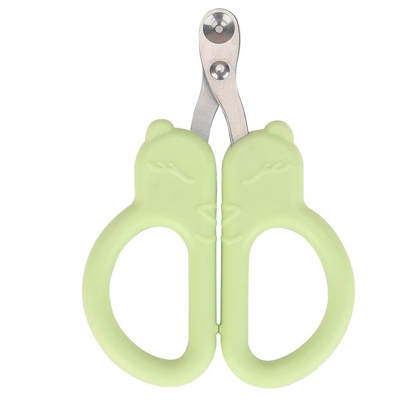 LUYING 猫 爪切り ステンレス製 軽量 コンパクト 単純な使用 素早く切れる おしゃれ かわいい 猫専用 爪きり 安全安心 グリーン