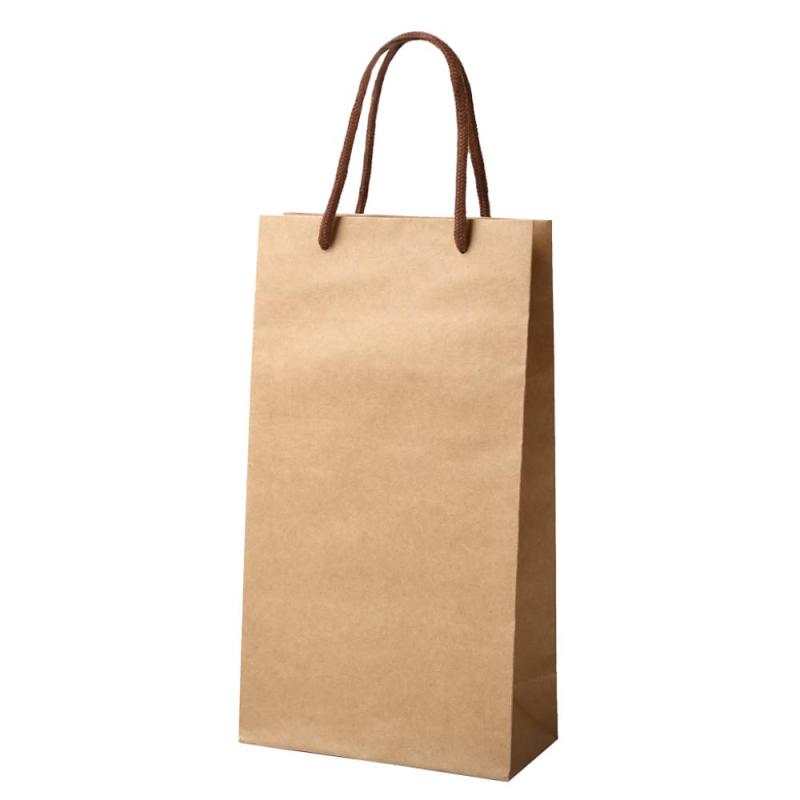 井上紙業 手提げ紙袋 無地 クラフト 丸ひも