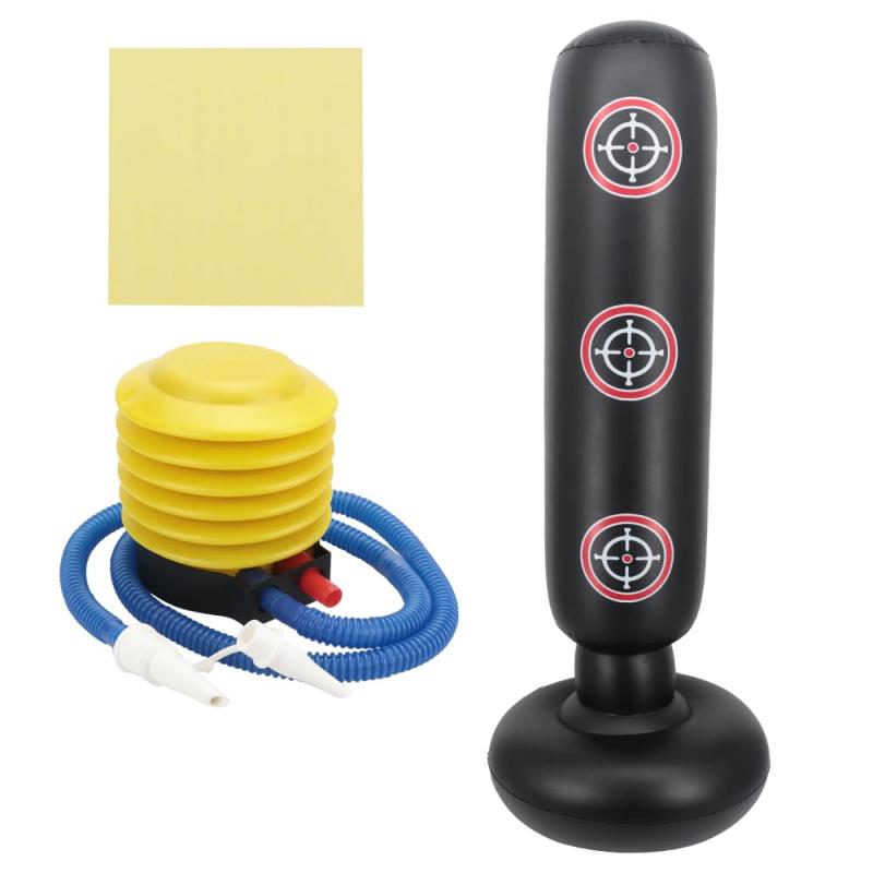 パンチングマシーン エアサンドバッグ 自立型 ストレス発散 運動不足解消 空気入れ付き