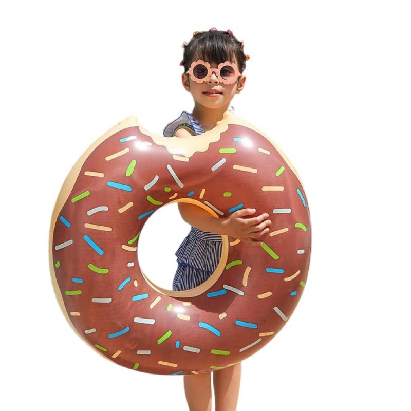 浮き輪 浮輪 うきわ フロート ドーナツインパクト ポップ ビッグサイズ 大きい 大人用 海 海水浴 ナイトプール プール 夏 リゾート ピンク ストロベリー 【サイズ：90cm 70cm】