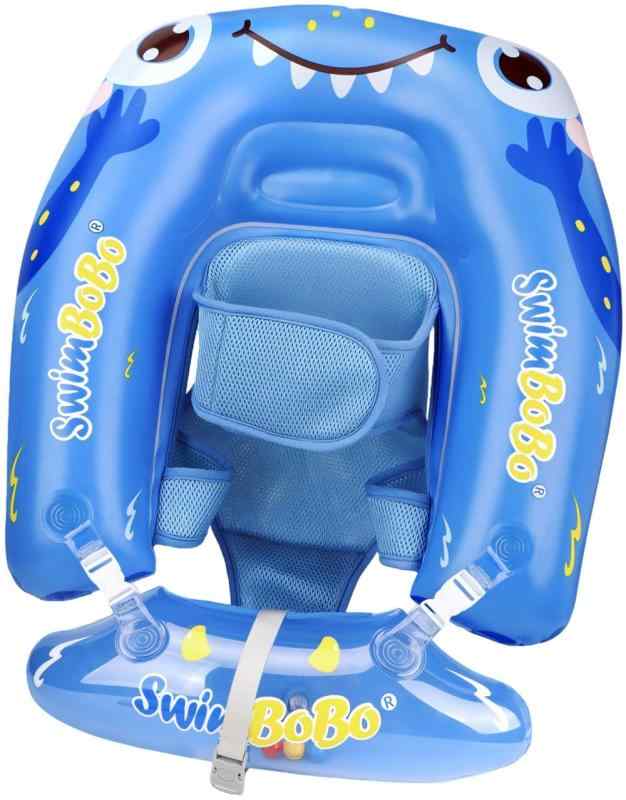 ベビー浮き輪 浮き輪 子供用 幼児 横になる型 プールやお風呂で 水遊び 赤ちゃん 安全 0ヶ月-8ヶ月頃まで 強い浮力 水泳補助具