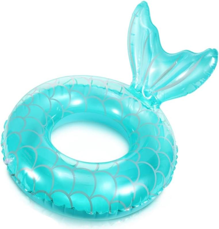 浮き輪 大人用 人魚姫 浮き輪 PVC製 安全基準CEマーク取得済み お風呂 水遊び 海水浴 水泳 夏休旅行 プール アウトドア 強い浮力 軽量 かわいい 背もたれ付 ピンク ブルー 男女兼用