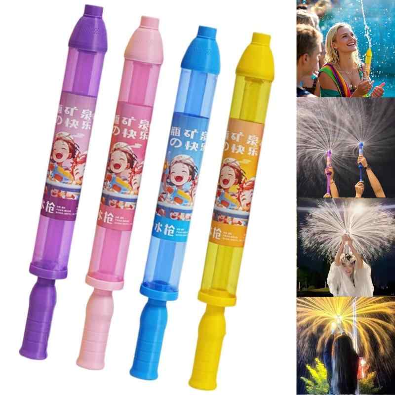 2点セット 水鉄砲 花火ウォーターガン クリエイティブ 花火のようなパターンで水を噴射 子供/大人用水鉄砲 バルク小型ウォーターブラスター 夏用プール 裏庭 ビーチ 水ゲーム 屋外おもち