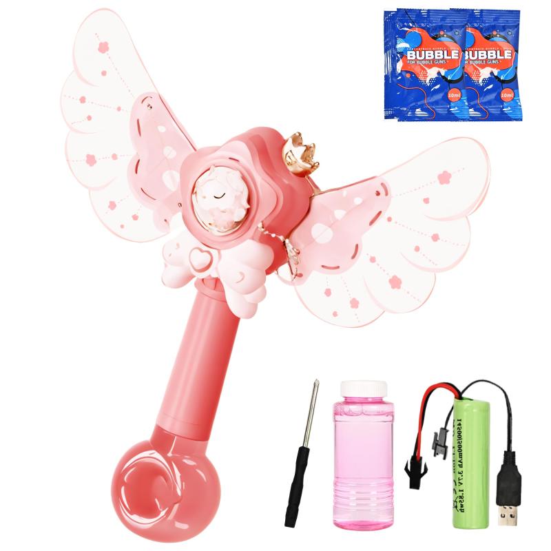 solpexJP シャボン玉 電動 バブルガン 360°液漏れ防止 特大泡穴 LEDライト 自動 長距離発射 おもちゃ バブルガンマシン 子供 結婚式 キャンプ 外遊び 誕生日プレゼント 女の子 男の子 ギフト