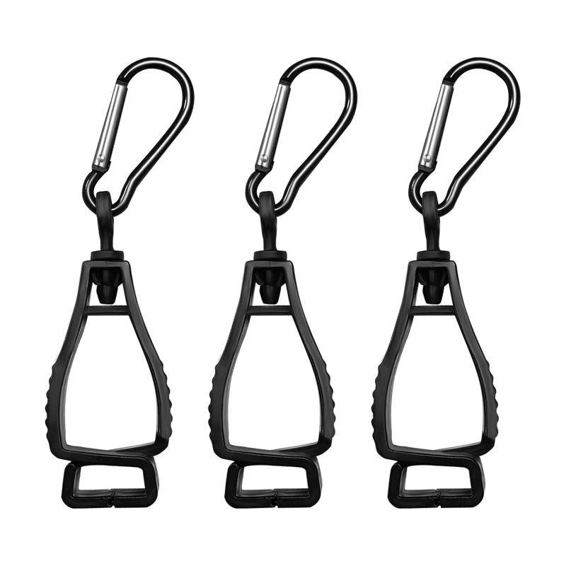 3個 グローブホルダー パターカバーキャッチャー パターキャッチャー ブラック