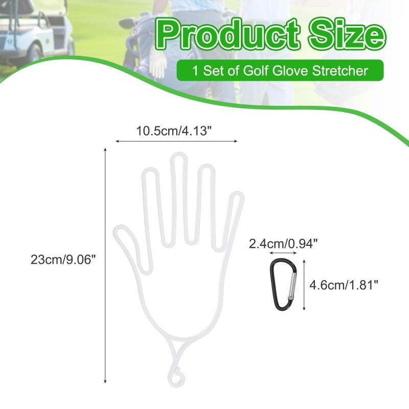 PATIKIL ゴルフグローブ伸ばしャー プラスチック製キーパーサポートラっクホルダードライヤーハンガーフレーム スポーツグローブメンテナンス用 ハンギングフック付き ホワイト