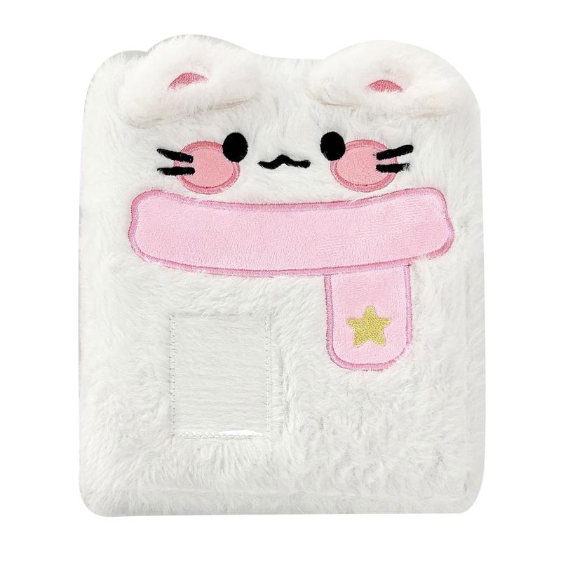 乐天商城 - PAVIKE シール帳 女の子 シール帳 かわいい ぬいぐるみカードブック 4格内側のページ*20 取り外し可能 耐久性 実用性 手帳やアルバム、シールやカード収納など 約25*20CM
