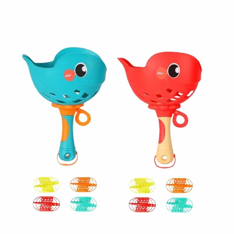 2個入り 外遊び おもちゃフライングディスク フライングソーサー 子供用 ポップアップ 空飛ぶ 玩具 屋外遊び用品 公園遊び用品 小学生 子供 女の子 男の子 誕生日プレゼント(青+赤)